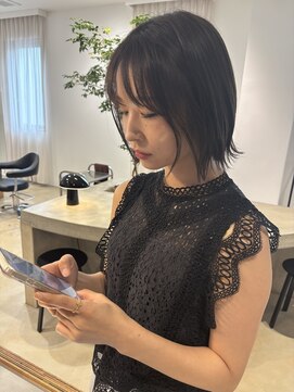 セレーネヘアー キョウト(Selene hair KYOTO) ボブ/外ハネ/グレージュ/ハイトーン