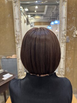 アンドヘアー 西葛西(&-HAIR) ブリーチを使わない明るい白髪染め柔らかいヘアスタイルに