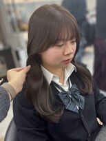 ロンドシエル 横浜(Lond ciel) ブリーチなし/髪質改善/スモーキーカラー/グレーブラウン/前髪