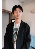 ノフ(knof) センターパートセンターパートパーマメンズパーマフェザーパーマ