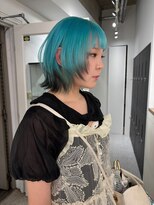 ペレ 原宿(PELE)&nbsp;ダークパープルナチュラルショート夏のヘアアレンジ原宿