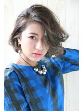 ヘアーアンドメイク シーク 吉祥寺(HAIR&MAKE SeeK) 『大人かわいい』ミント系耳かけクールボブ