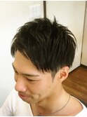 ツーブロックショート