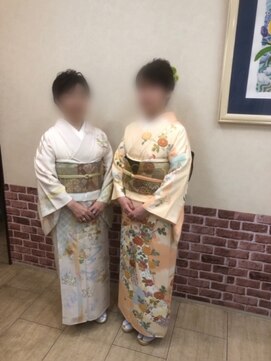 美容室 シャルドン お着物でお食事会に・・・♪