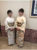 お着物でお食事会に・・・♪