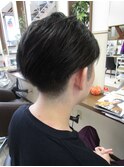ツヤ感あるオールバック