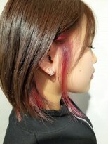 ローグ ヘアー 金町店(Rogue HAIR) ローグ金町(TAKA)大人かわいいテラコッタインナーカラーピンク