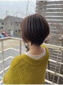 前下がりショートボブ/30代40代50代/倉敷