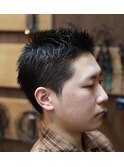 <理容室><バーバー>スパイキーショート 短髪 メンズ