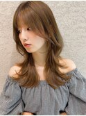 ふんわりエアリーカールでまとまりすぎない柔らかヘア