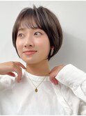 【長谷川】シースルー前髪まるみショート