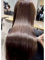 ユウル 横浜(juhl.)&nbsp;髪質改善/縮毛矯正/ピンクベージュ/トリートメント/カラー/前髪