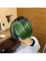 アボックス(abox)&nbsp;ライムグリーン × ブルーラベンダー ビリーアイリッシュ