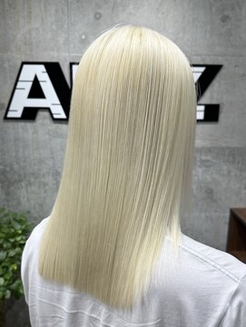 オルズ 渋谷(ALLZ) ハイトーンホワイトブロンドダブルカラーケアブリーチケアカラー