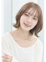 ☆ボブ☆くびレイヤー☆べージュケアカラー美髪☆似合わせカット
