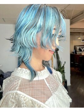 スマイロンナイロン ヘアー(smile on nylon hair) summer blue