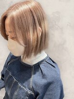 エメバイサワ(Aimer by sawa)&nbsp;透明感カラー★ダブルカラーブリーチミルクティーベージュ