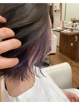 ヘアーメイク ロコ(HAIR MAKE ROCO) インナーカラーパープル