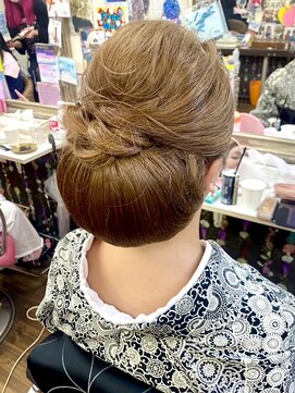 ヘアセットアップス(UP's) 当店和髪NGですが、要相談で特別に『和髪スタイル♪』要電話予約