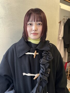ハル 円山(HARU) cassis pink bob