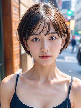 アレッタ 大森町(aletta) ショートボブ+縮毛矯正