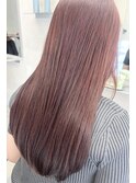ピンクブラウン×暖色系×髪質改善カラー×ナチュラル系×三宮