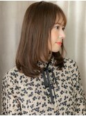 シースルーバング大人美人顔周りレイヤーカットY北浦和30代40代
