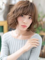 カバーヘア ブリス 上尾西口店(COVER HAIR bliss) ひし形レイヤーカット小顔抜け感ボブパーマh4上尾20代30代40代