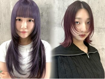 ONE's oze 渋谷 ダブルカラー/ケアブリーチカラー　【11/10オープン（予定）】の写真/顔周りの印象を左右する顔周りのカット。繊細なカットであなただけの似合わせスタイルに。［渋谷駅］