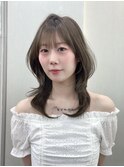 ◯ オリーブグレー/韓国/レイヤーカット/髪質改善/縮毛矯正/札幌