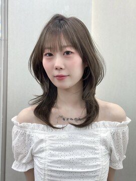 ロンドリゼル 札幌(Lond RiseL) ◯ オリーブグレー/韓国/レイヤーカット/髪質改善/縮毛矯正/札幌