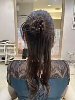 トーチ ヘアーアンドヘッドスパ 銀座通り本店(TORCH hair & head spa)&nbsp;カチモリハーフアップアレンジ
