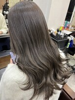 ネウィ 宮崎店(newi)&nbsp;透明感グレージュ×韓国風ロングレイヤー