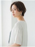 美人ショートボブ×センターパート【天王寺駅】