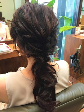 ヘアールーム グリン(Hair room GRin) GRin×編み込みカール