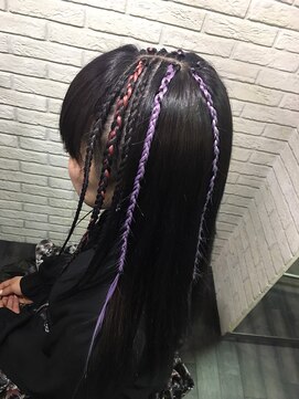 ミミック (mimic) gray color × cornrows × point blaze　TRICKstyle！
