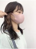 ピンクベージュインナーカラー♪ デザインカラー