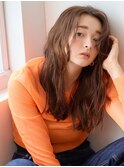 外国人風ウェーブロング