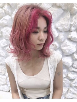 モアナバイヘッドライト 曽根店(Moana by HEADLIGHT) Moana豊中曽根#ハイライト#ピンク#デザインカラー