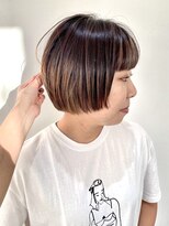 フォーク FOLK&nbsp;【FOLK】透明感グレージュ☆似合わせ毛先ブリーチパツっとボブ♪