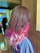 カフェアンドヘアサロン リバーブ(cafe&hair salon re:verb)&nbsp;インナーカラーピンク