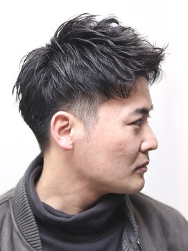ヘアーアンドグルーミング ヨシザワインク(HAIR&GROOMING YOSHIZAWA Inc.) メンズビジネスツーブロックジェットモヒカン爽やか黒髪髪質改善