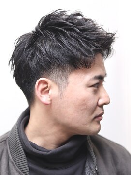 ヘアーアンドグルーミング ヨシザワインク(HAIR&GROOMING YOSHIZAWA Inc.) メンズビジネスツーブロックジェットモヒカン爽やか黒髪髪質改善