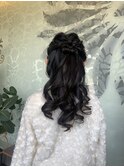 キッズヘアアレンジ／ヘアアレンジ/ハーフアップ