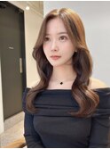 韓国風ツヤロング