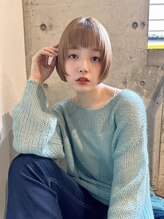 バランス 天王寺店(Balance) おしゃれミニボブ顔回りレイヤーワイドバング