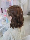 推し活 ライブ 量産型 ハーフツイン巻き下ろし×ラメwax