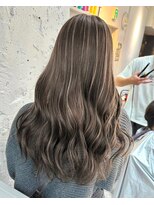 ブレンド 渋谷(BLend)&nbsp;前髪アンブレラカラーこなれミディイメチェンウェーブパーマ