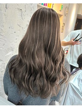 ブレンド 渋谷(BLend) 前髪アンブレラカラーこなれミディイメチェンウェーブパーマ