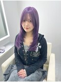 レイヤーパープル[着物/メルティカラー/透け感バング/新宿]